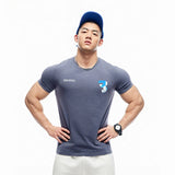 2024 new quality ice porcelain cotton top half sleeve fitness clothes casual T-shirt