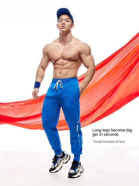 Tech air layer sweatpants men's fitness small feet corset sweatpants spring and autumn casual running long pants